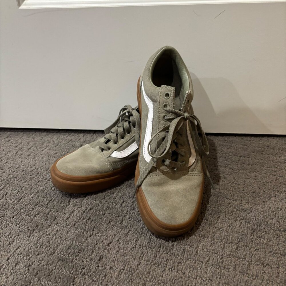 Vans Old Skool Women's Shoes Laurel Oak Green Size 8.5